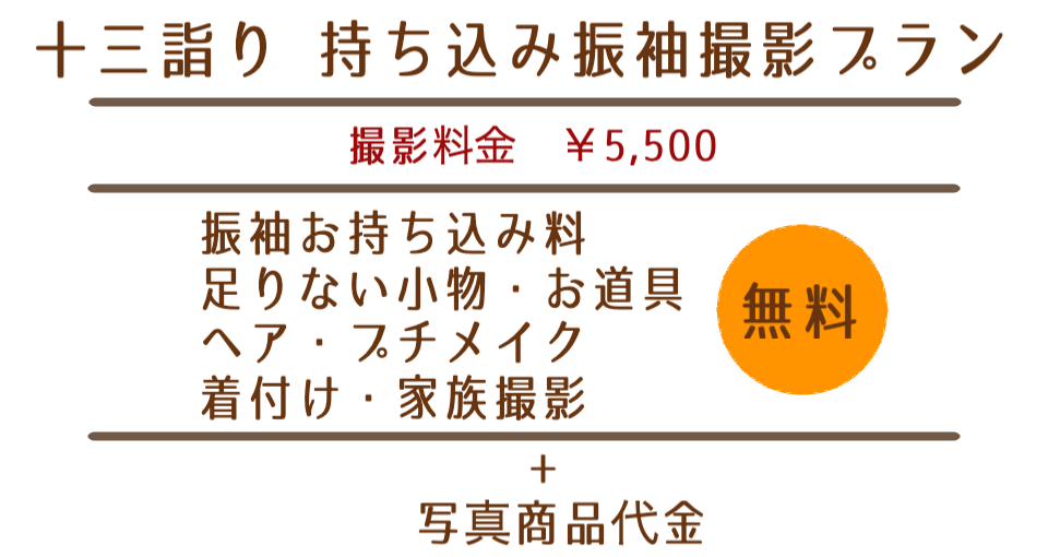 十三詣りママ振撮影
